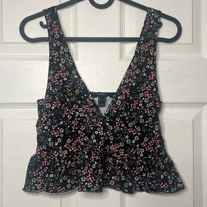 Floral Crop top style top